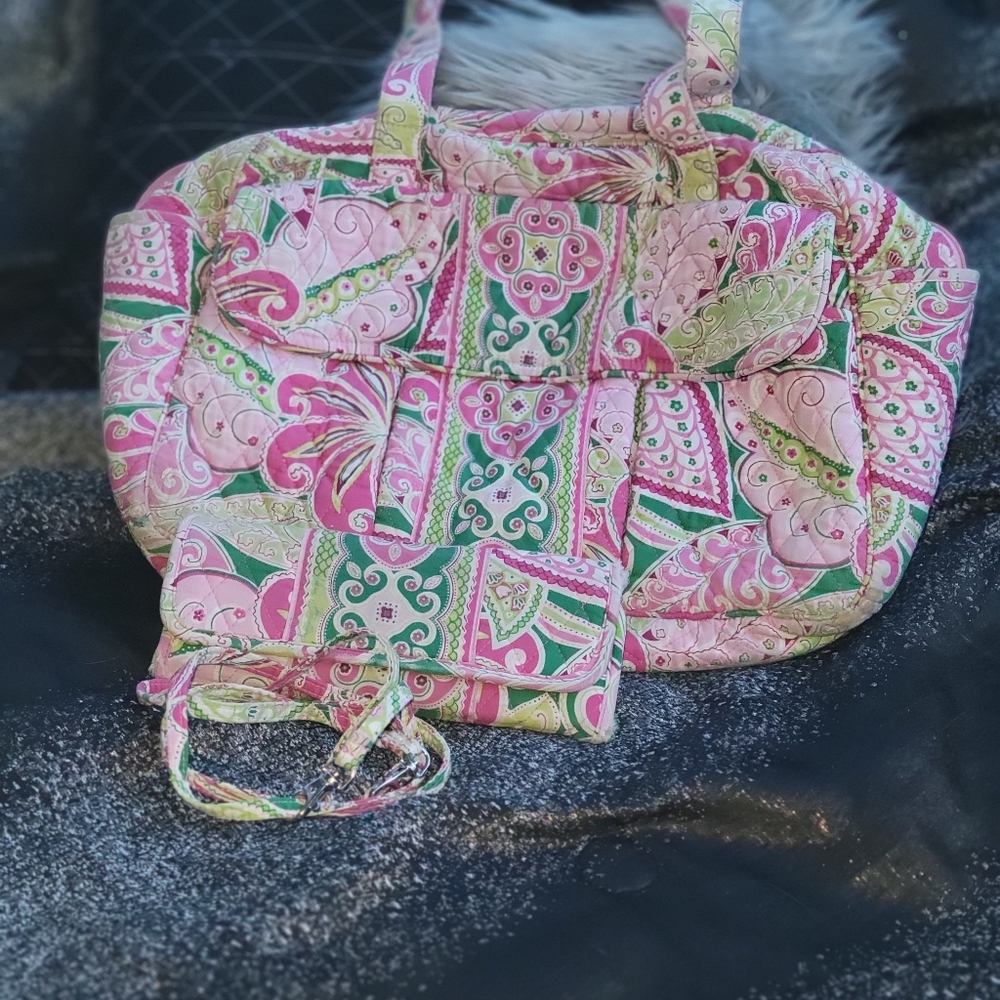 Vera Bradley Diaper Bag and Wallet